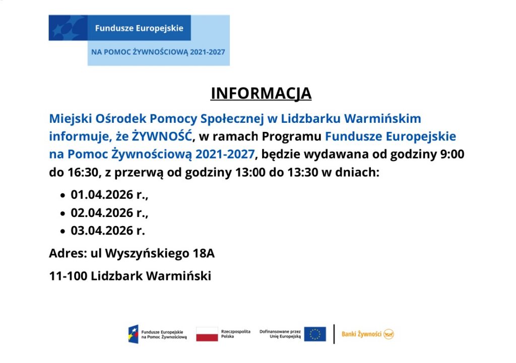 Dni wydawania żywności