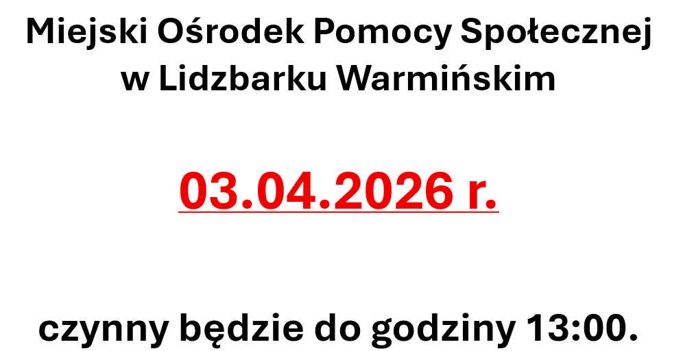 3 kwietnia 2026 r. go godziny 13:00.